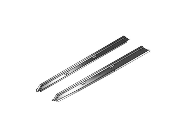 Westcan Silver Aluminum Rail Caps - 17-22 Super Duty 8 Foot Box
