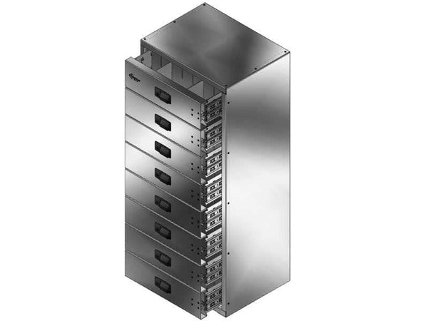 Westcan 8 Drawer Unit 24-3/8"L 18-3/8"D 56-1/4"H