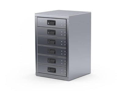 Westcan 6 Drawer Unit 18-1/4"L 18-1/4"D 28-1/2"H