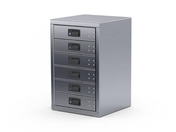 Westcan 6 Drawer Unit 18-1/4"L 18-1/4"D 28-1/2"H