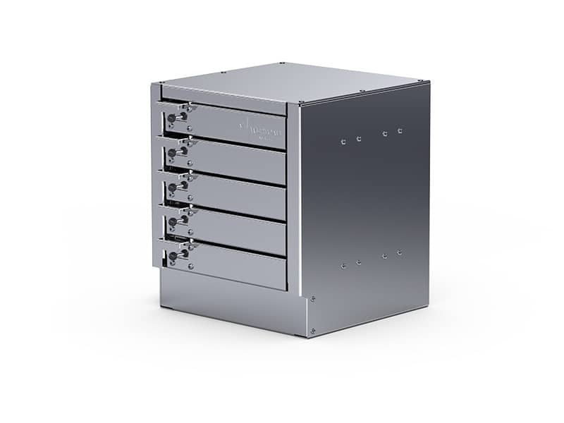 Westcan Compact 5 Drawer Unit 11-7/8"L 12-1/8"D 13-5/8"H