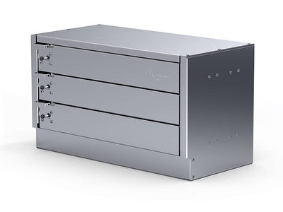 Westcan Compact 3 Drawer Unit 23-7/8"L 12-1/8"D 13-5/8"H