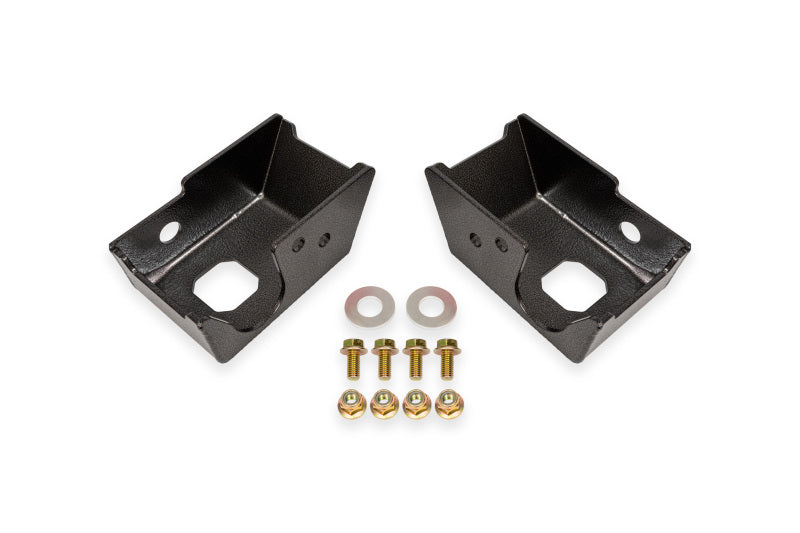 BMR Plaques de protection de supports d'amortisseurs arrière 2021+ Ford Bronco (sauf Bronco Sport) - noir martelé