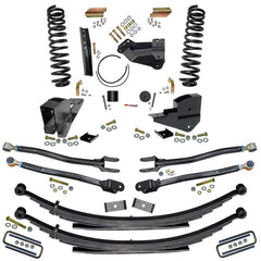 Skyjacker Ensemble de rehaussement 4 po avec ressorts hélicoïdaux avant, ressorts à lames arrière et conversion à 4 bras — 23 Ford F250 4RM essence (F234024KS)