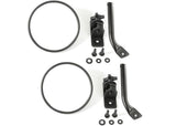 Rugged Ridge 97-18 Jeep Wrangler Textured Black Round Stubby Trail Mirror Kit (1102521)