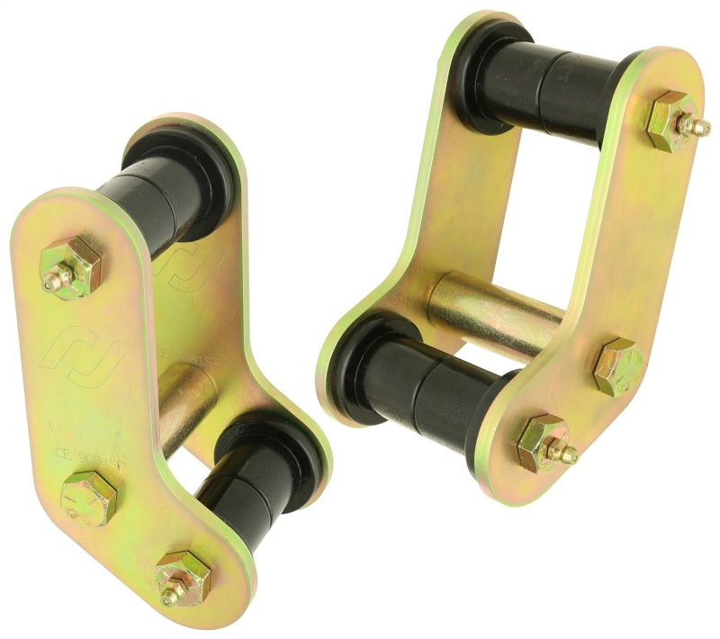 RockJock Jumelles de ressorts à lames Boomerang arrière YJ avec coussinets en uréthane et boulons graissables robustes - paire
