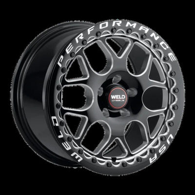 Weld Roue S910 Solana Beadlock 18x11 / 5x4.5 BP / 7.73 po BS +44mm ET - noir brillant usiné
