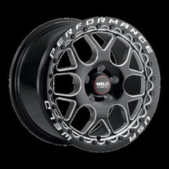 Weld Solana Beadlock 15x10 / 5x114.3 BP / ET25 / 7.46in BS / 78.1 Dia - Gloss Black MIL Wheel