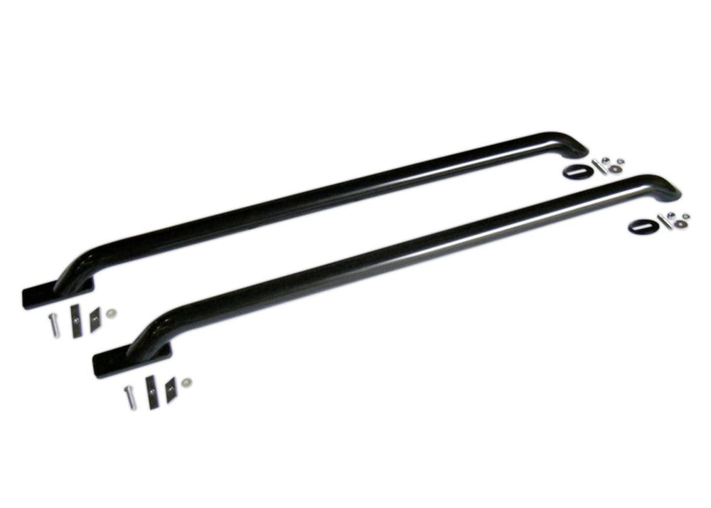 Go Rhino 4FT REAR Stake POCKET/FRONT Drill (REAR Plate ONLY) Multifit Black BED Rails