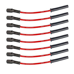 Moroso Jeu de fils de bougies Ultra 350 8mm à capuchons multi-angles 99-13 GM LS/LQ 4.8/5.3/5.7/6.0/6.2L - rouge