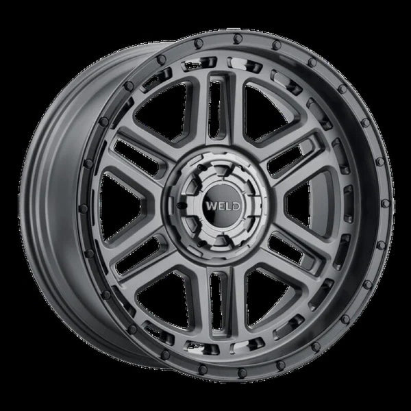 Weld Off-Road Roue Crux 20x9 po / 6x135 BP / ET +20 / alésage 106.1mm - gris métal satiné / noir satiné