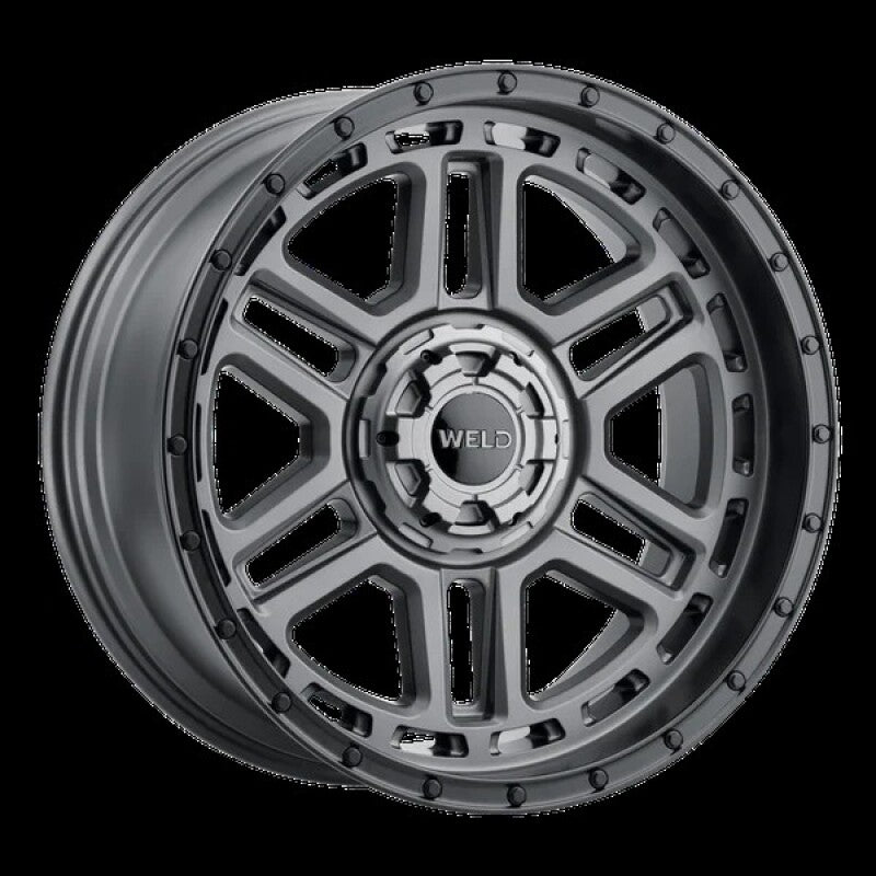 Weld Off-Road Roue Crux 20x10 po / 6x135 BP / ET -18 / alésage 106.1mm - gris métal satiné / noir satiné