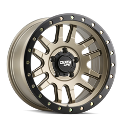 Dirty Life Roue beadlock 9309 Canyon Pro 17x9/6x139.7/déport -12mm/moyeu 106mm - or satiné