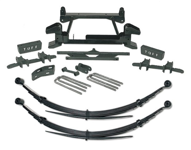 Tuff Country Ensemble de rehaussement 6 po avec ressorts à lames arrière 88-97 Chevy K25/35 4X4 (8 goujons) (avec bras de suspension inférieur moulé SX8000)