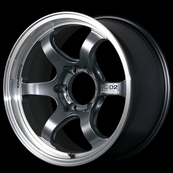 Advan RG-D2 for Truck 17x8.0 / +20 Offset / 6x139.7 / 112mm Bore / Machining and Racing Gunmetallic