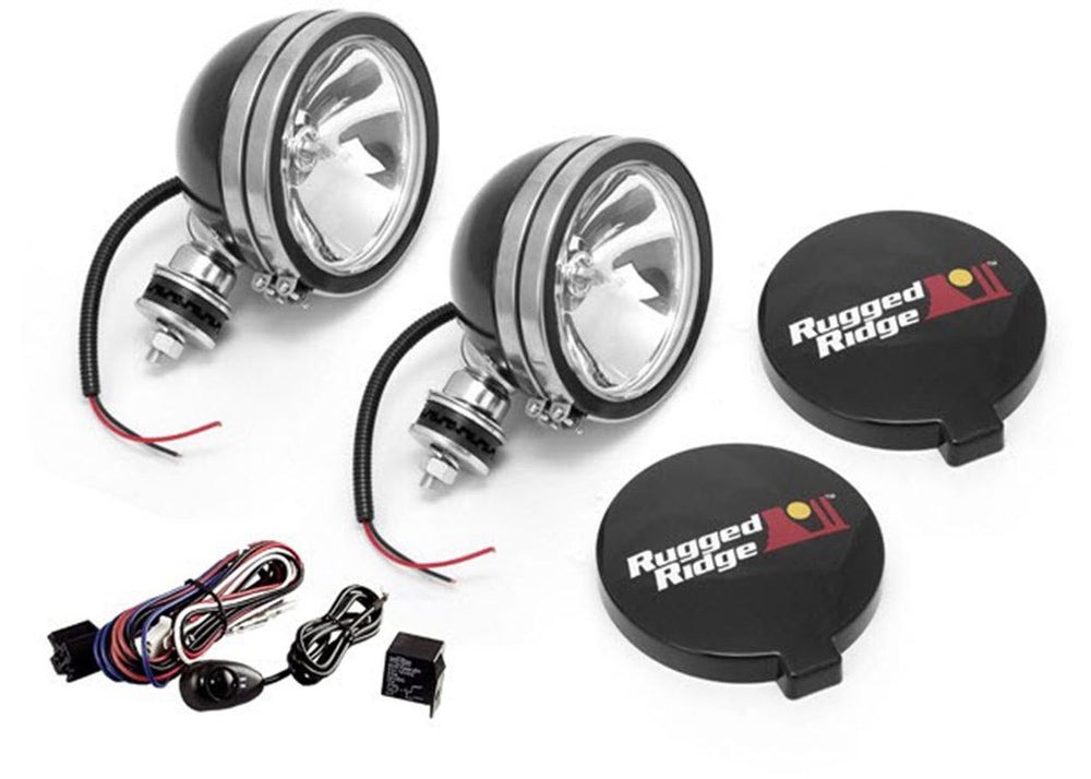 Rugged Ridge Off RD 2 Light Kit 6IN BL 100