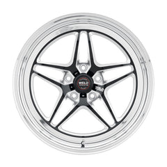 Weld Roue S81 18x11 / 5x4.75 / 7.6 po BS (déport 41mm) (embase haute) - noir