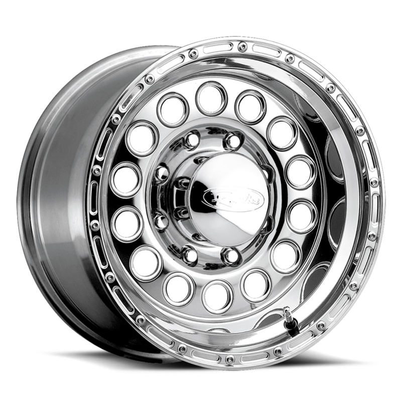 Raceline Roue 887 Rock Crusher 17x9 po / 8x165.1 / déport 0mm / alésage 130.81mm - poli