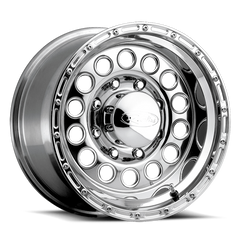 Raceline Roue 887 Rock Crusher 17x9 po / 8x165.1 / déport 0mm / alésage 130.81mm - poli