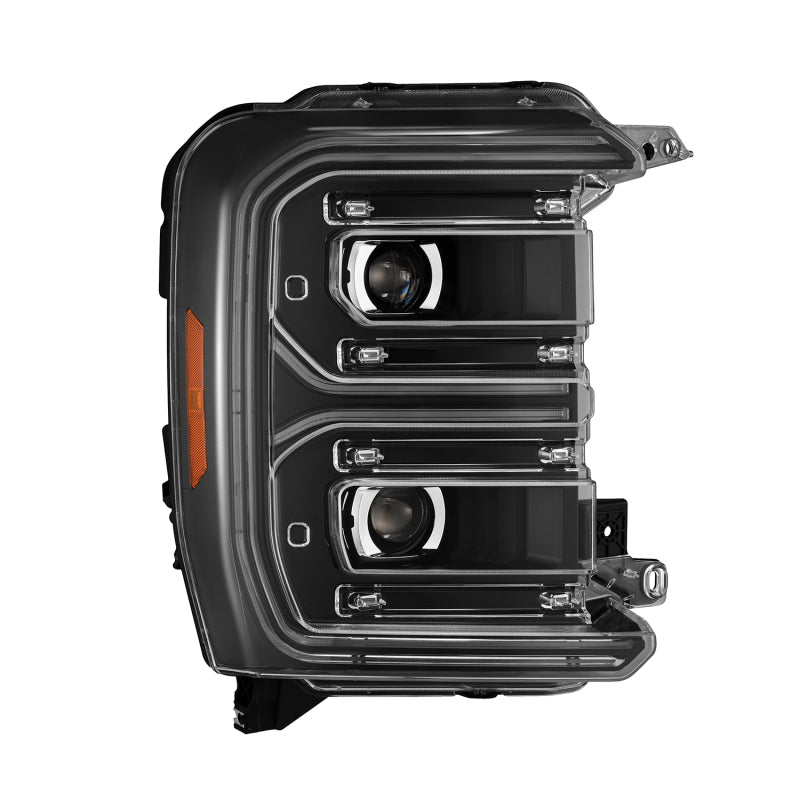 AlphaRex Phares à projecteur DEL LUXX avec éclairage d'activation/clignotant séquentiel/Switchback 23-26 Ford F-250 SD - noir