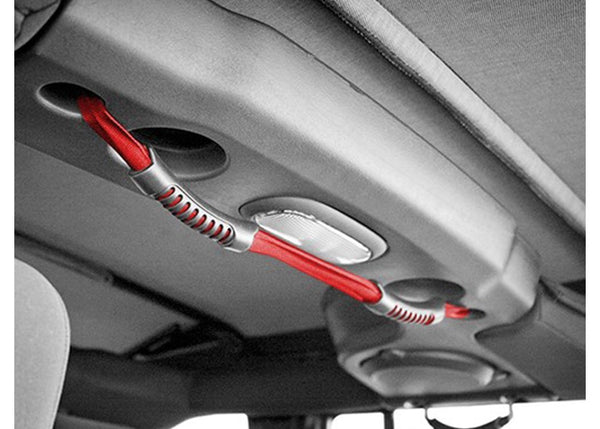 Rugged Ridge Poignée-sangle double arrière 2007-2016 Wrangler - rouge