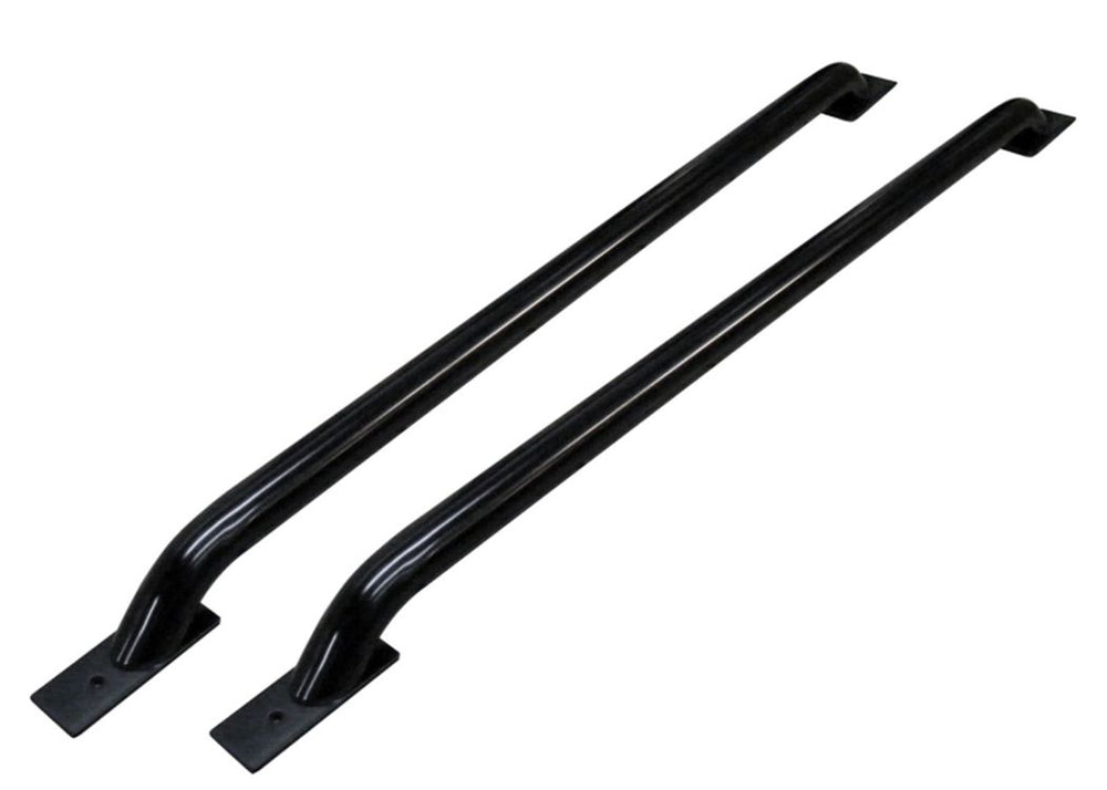 Go Rhino 4FT REAR Stake Pocket Front Drill FRONT/REAR Plates Multifit Black BED Rails