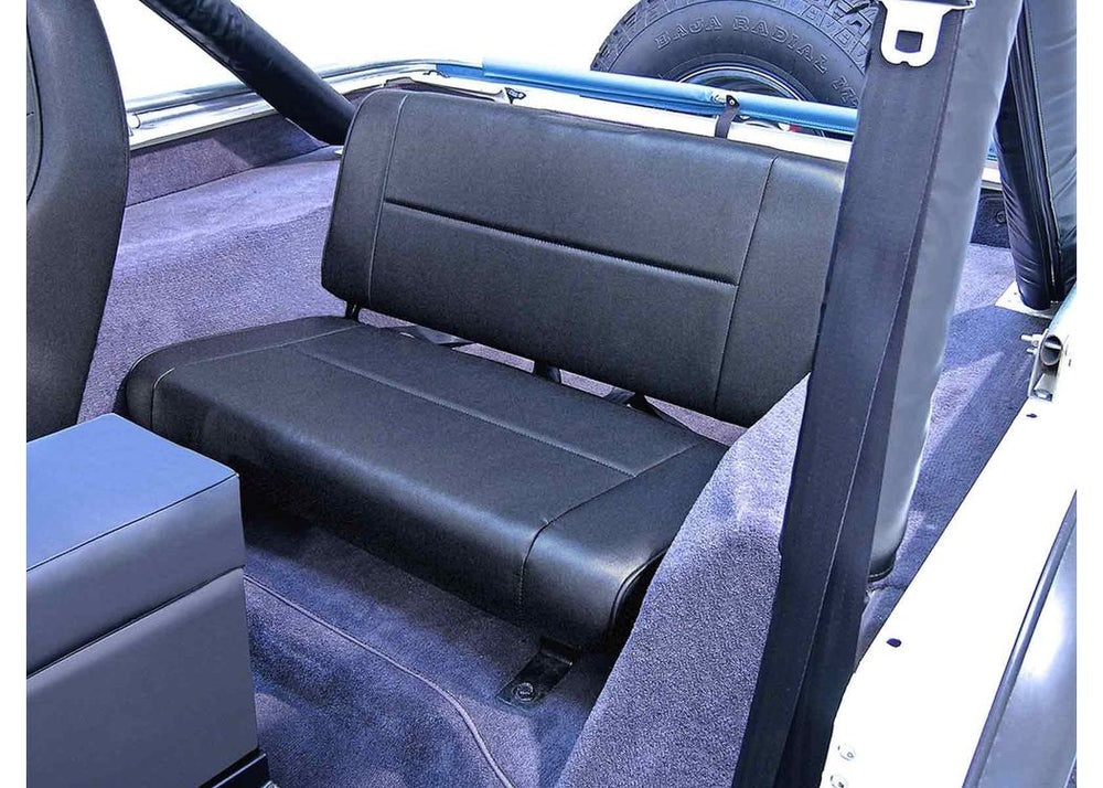 Rugged Ridge Standard REAR SEAT Black Denim 5595 JEEP CJ & Wrangler