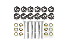 BMR 97-04 Chevrolet Corvette C5 Front & Rear Lower Control Arms Camber Bolt Kit - Black Anodized