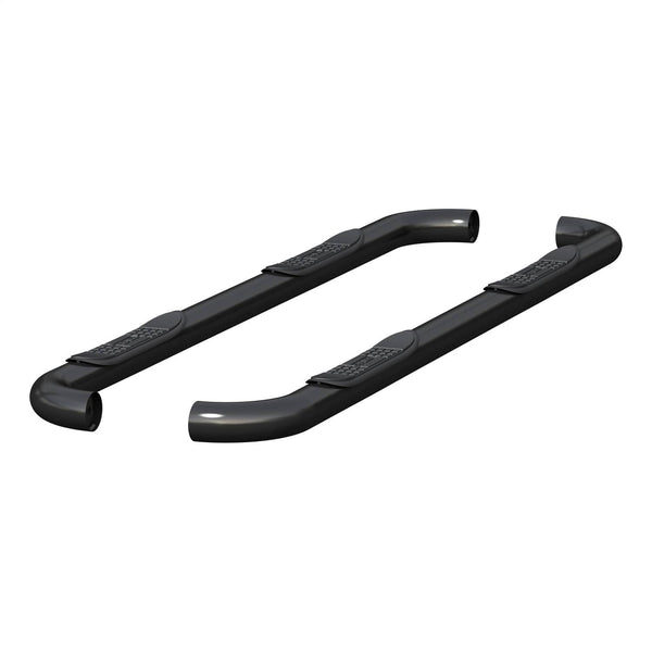ARIES Black Stainless Side Bars — 3" — 2009-2010 Dodge Ram 1500, 2011-2018 Ram 1500, 2019-2024 Ram 1500 Classic Crew Cab (215041)