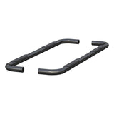 ARIES 2019+ Silv/Sierra 1500/2500/3500 3 in Round Semigloss Black Stainless Steel Side Bars