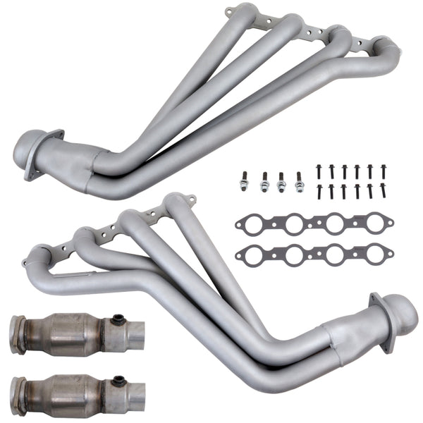 BBK Collecteurs d'échappement à tubes longs avec convertisseurs 10-15 Camaro LS3 L99 - 1-3/4 chrome