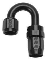 6AN ProClassic Swivel 180 Degree Tight Radius Hose End With Black Finish