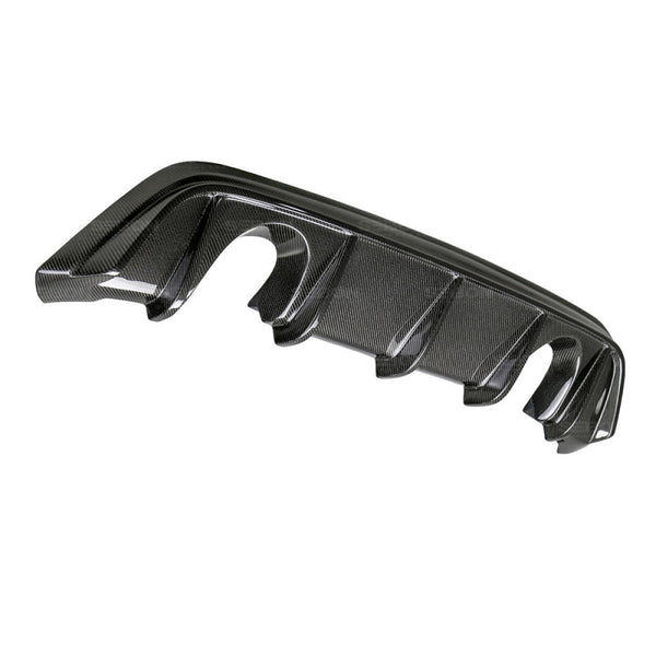 Seibon Lèvre de pare-chocs arrière en fibre de carbone de style OE 15-16 Ford Focus
