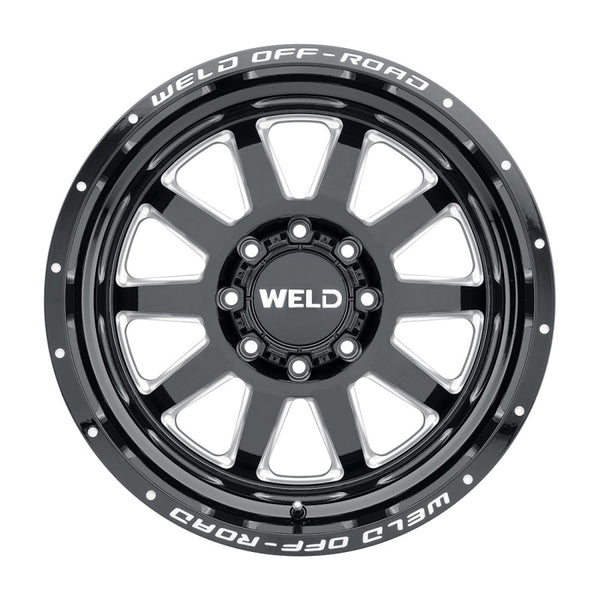 Weld Off-Road W102 Wheel 20X9.0 Stealth 6X135 6X139.7 ET00 BS5.00 Gloss Black MIL 106.1