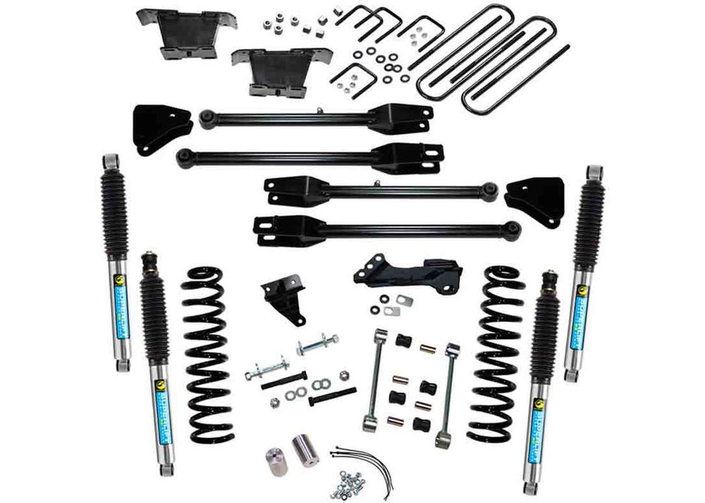 Superlift 4" Lift Kit — Bilstein Shocks, 4-Link, Diesel — 2008-2010 Ford F-250/F-350 Super Duty 4WD (K233B)