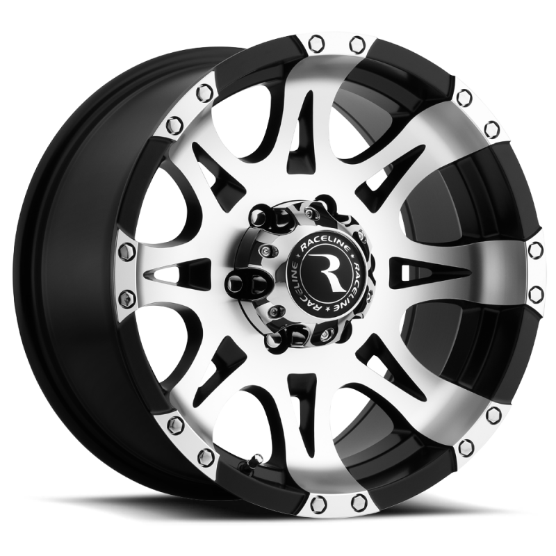 Raceline Roue 982 Raptor 17x9 po / 6x135 / déport 6mm / alésage 87.1mm - noir et usiné