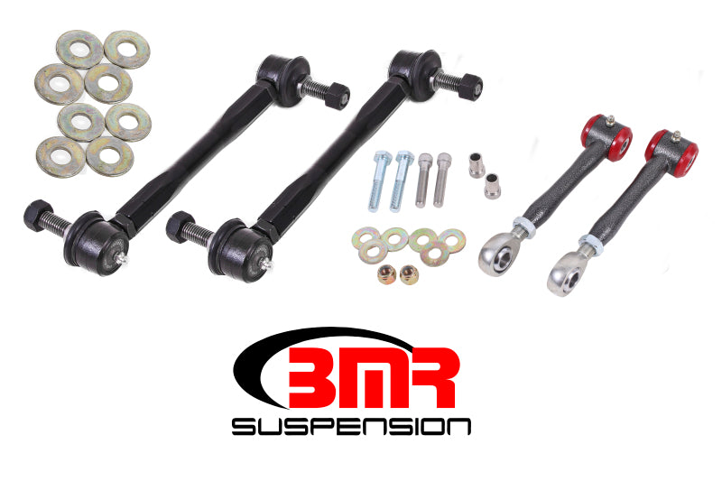 BMR Ensemble de biellettes de barre stabilisatrice avant et arrière 16-17 Camaro 6e génération - noir martelé