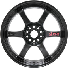 Gram Lights 57DR 17x9.0 +12 5x114.3 Semi Gloss Black Wheel