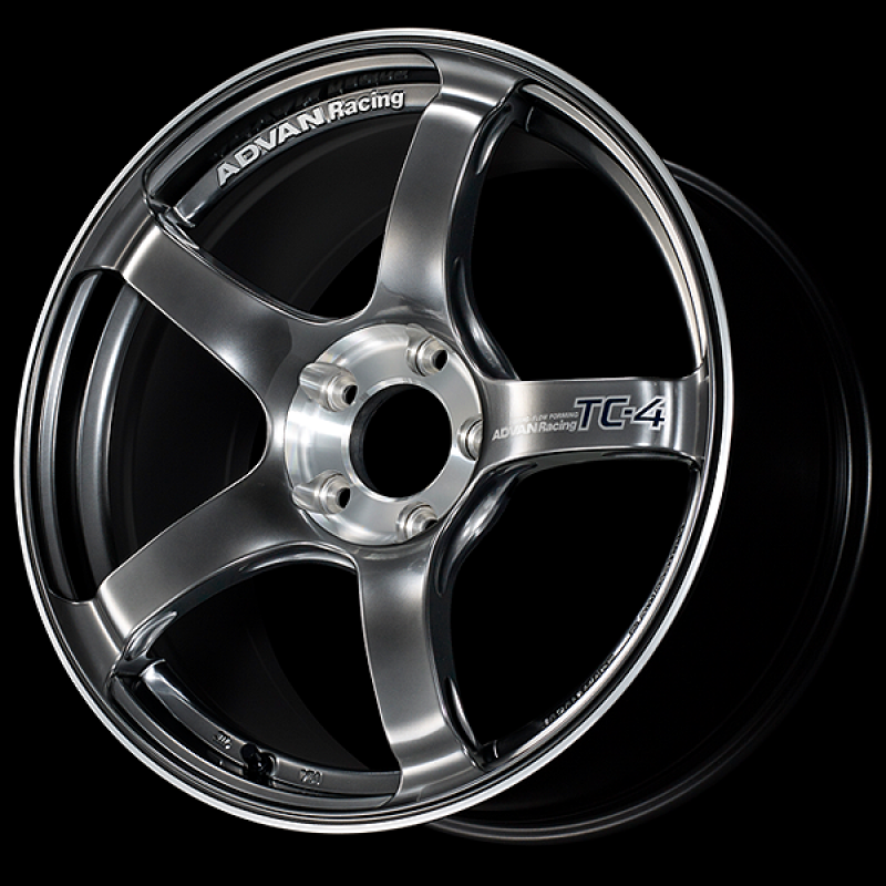 Advan Roue TC-4 SE 17x9.0 / +45 déport / 5x114.3 / 73mm alésage / noir Racing Hyper et coupe diamant