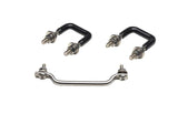 Kentrol Ensemble d'attaches de pare-brise 87-95 Jeep Wrangler YJ - argent poli