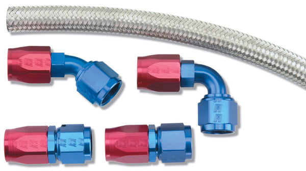Russell Performance Ensemble à double entrée de pompe à carburant Holley vers -8 (pour tuyau ProFlex de -4 pi)