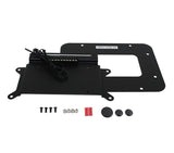Kentrol 07-18 Jeep Wrangler JK Back Side License Plate Mount with LEDs - Textured Black