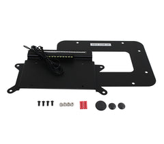 Kentrol 07-18 Jeep Wrangler JK Back Side License Plate Mount with LEDs - Textured Black