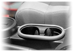 Rugged Ridge Front CUP Holder TRIM Brushed Silver 0710 JEEP Wrangler