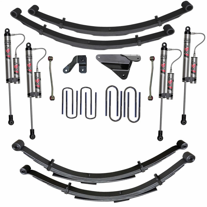 Skyjacker Système de rehaussement de suspension de 6 po avec amortisseurs monotubes ADX 2.0 — 00-04 F250 F350 V8 4WD (F9602MKS-X)