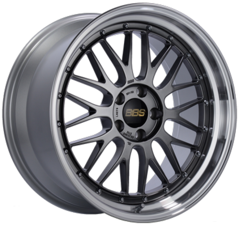 BBS Roue LM 18x10 - 5x114.3 ET20 - PFS - noir diamant avec rebord usiné taillé au diamant