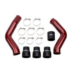 Wehrli Ensemble de tuyaux de refroidisseur intermédiaire 3.5 po 13-18 Ram 6.7L Cummins - rouge WCFab