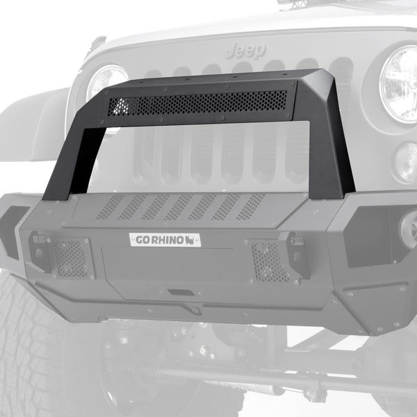 Go Rhino Trailline Light Mount Bar for up to 20in LED Light Bar, Black — 2007-2020 Jeep Wrangler JK/JL, Gladiator JT