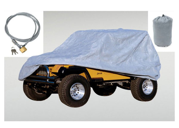 Rugged Ridge Full Car Cover KIT(3 Piece )6606 WRANGLER(COVERLOCK& BAG)