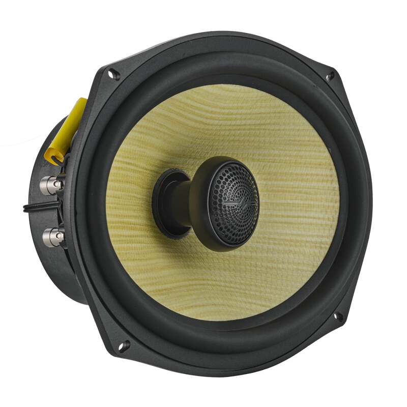 DS18 Haut-parleur coaxial qualité Deluxe 6x9 po 150 watts RMS 4 ohms, cône en paille jaune + mousse composite